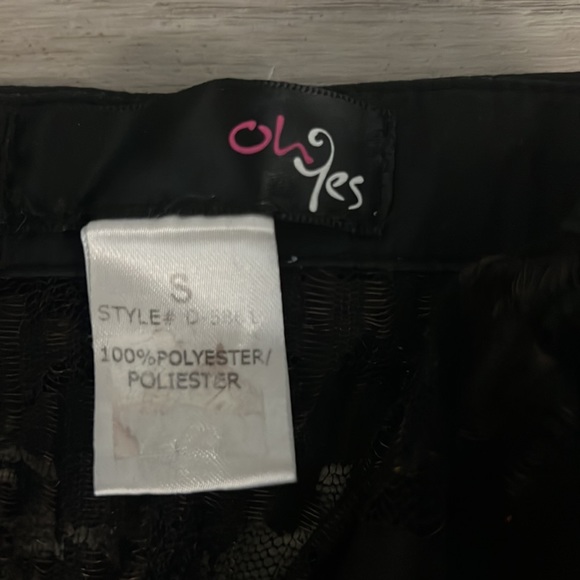 OH YES Black Lace Zippered Corset Top Gothic Collared Tank - Picture 5 of 6